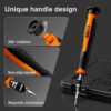 JOREST 38Pcs Destornilladores Precision Kit, Set Herramientas con Torx T1 T2 T3 T4 T5, TR6 T7 T8 T9 T10 T15, Triwing Y00, P2/P5, -1.0/2.0, etc, per Switch, PS4, Joycon, Xbox, PC, Mac, Laptop, Gafas - Imagen 3